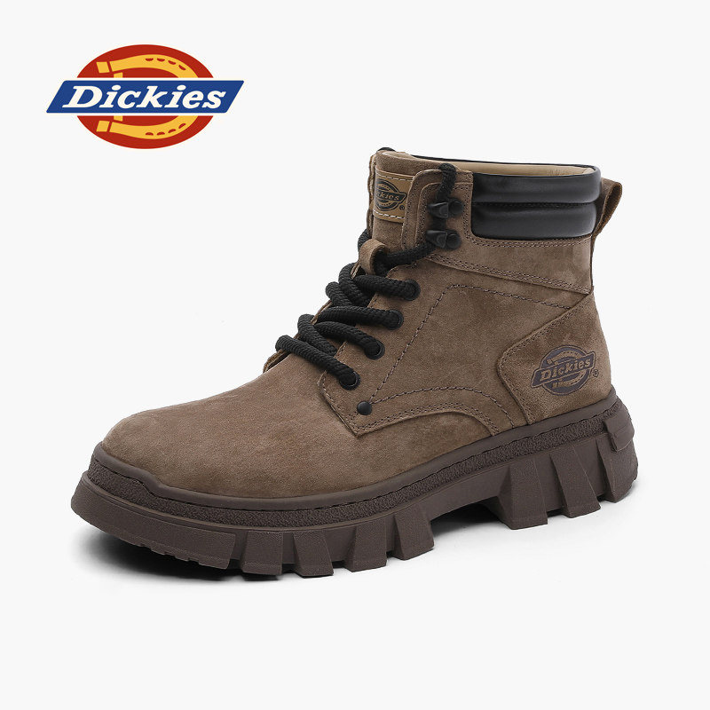 Dickies马丁靴男款2026新款冬季靴子男英伦复古皮靴工装厚底短靴,流行男鞋,时装靴,淘宝优惠券,粉丝福利购,淘宝优惠卷
