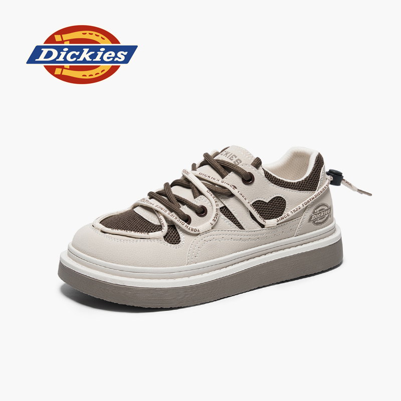 Dickies板鞋女款2025冬季新款小皮鞋百搭雅丹风休闲鞋时尚单鞋女