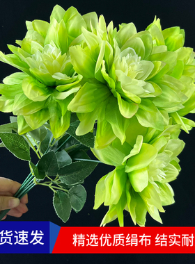 清明节扫墓用塑料花假花仿真菊花