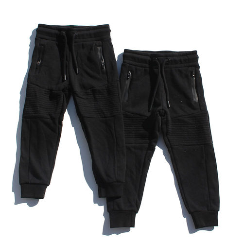 宝宝加绒长裤男孩薄绒裤子