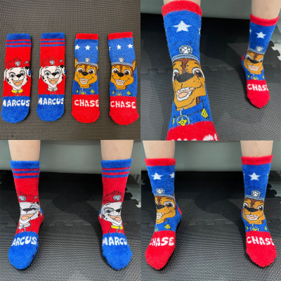 地板防滑袜儿童珊瑚绒袜子