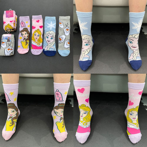 儿童袜子中筒公主袜子女童