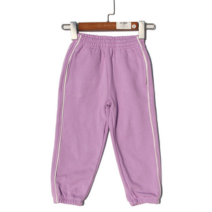 2-10岁外贸尾货seed女童裤子薄绒男童纯棉长裤运动休闲儿童男裤子