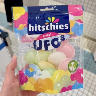 希奇乐Hitschler飞碟酸水果糖酸味混合 hitschies美人鱼声控零食