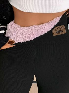2023 Winter Women Pants Thermal Fleece Thicken Leggings High