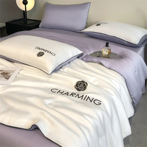 冰丝夏被空调被2024新款夏季双人夏凉被四件套单人薄被子可水机洗