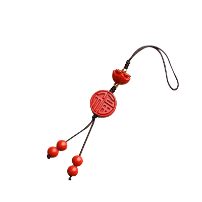 高含量朱砂貔貅手机挂件小吊饰