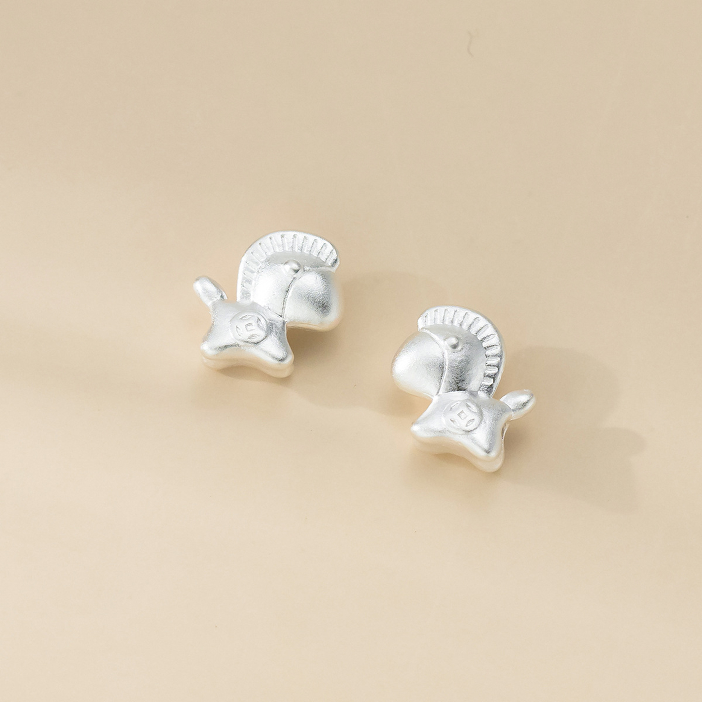 999足银马上有钱钱币小马隔珠子手串配珠手工DIY配件红绳编织材料