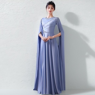 新款古筝演出服女国风表演长裙民乐独奏学生艺考舞台独唱礼服女