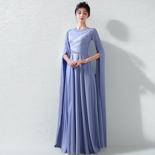 新款古筝演出服女国风表演长裙民乐独奏学生艺考舞台独唱礼服女