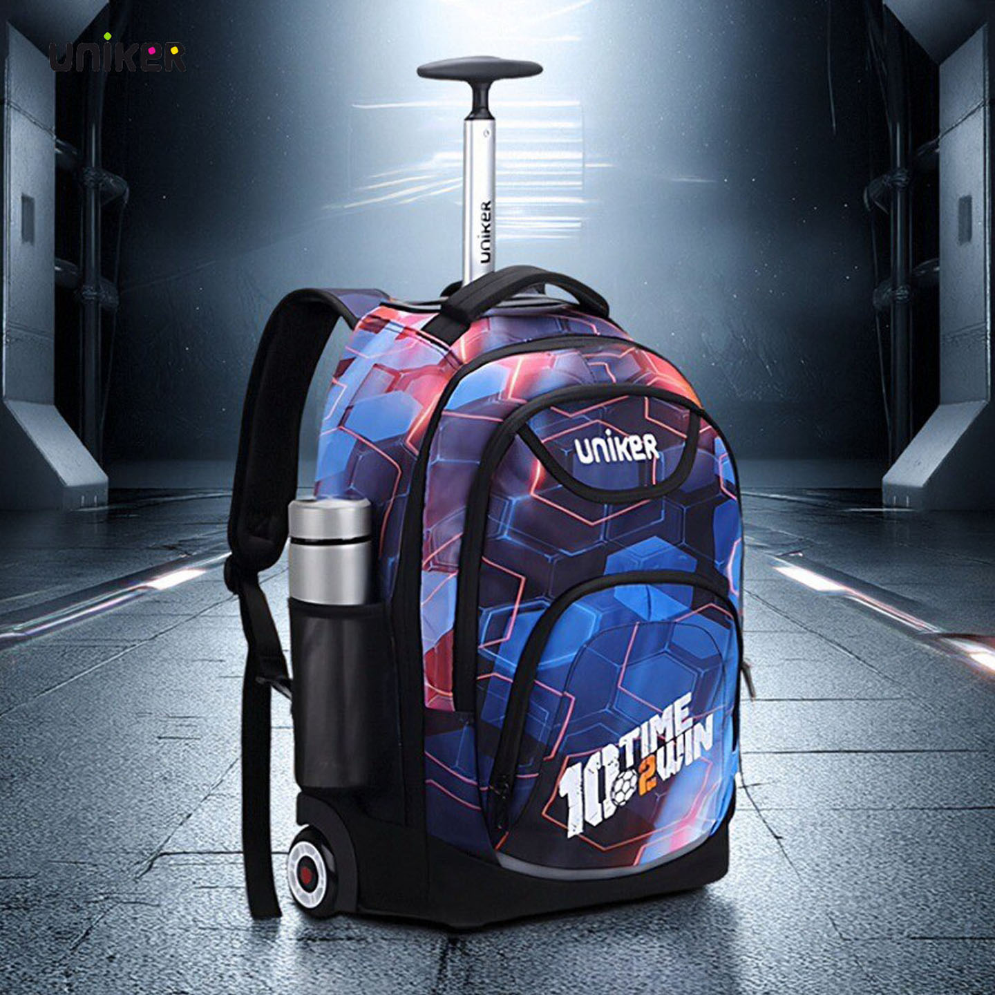 uniker小学生拉杆书包双肩背包