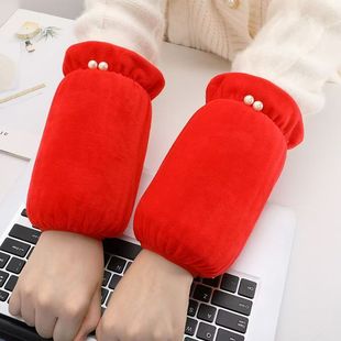 2026年新款袖套女大红色短款上班耐脏套袖成人羽绒服学生护袖头