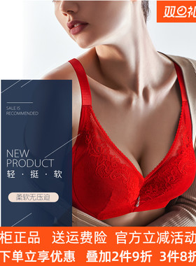 奥丝蓝黛CD杯文胸5363大胸D80杯蕾丝薄款内衣D85收副乳调整型正品