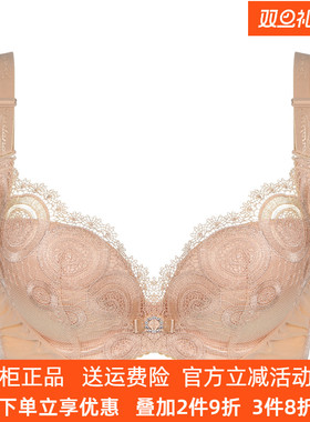奥丝蓝黛内衣奥斯兰黛蕾丝AB杯性感婚纱聚拢调整型文胸5697正品