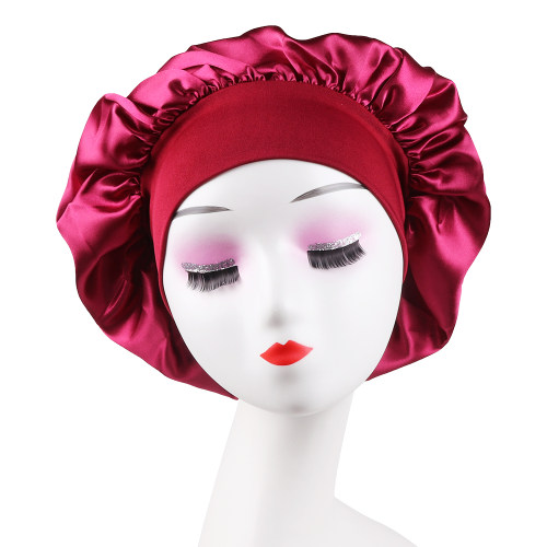 睡眠简约女士四季弹力宽边护发帽