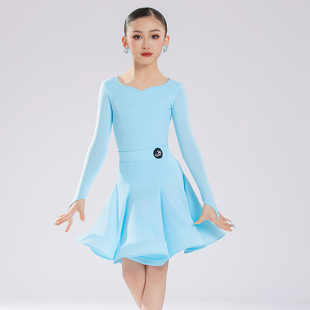 2026新款专业儿童拉丁舞比赛规定赛服女童练功服拉丁舞蹈服演出服