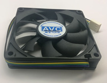 全新AVC 8015四线4线静音智能温控调速 8CM超薄CPU风扇散热器