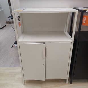 宜家国内代购特罗滕带锁储物柜办公室收纳文件柜铁皮柜子