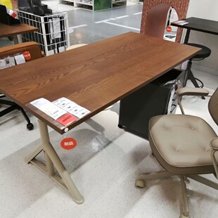 宜家伊朵森书桌办公桌可升降办公桌家用电脑桌工作台国内代购