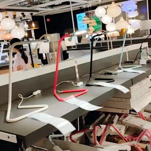 宜家代购哈尔特LED工作台灯LED台灯创意极简书桌床头灯