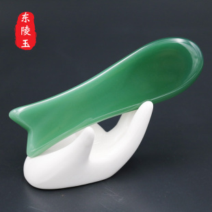 天玉石刮痧板眼部然刮痧美容鱼形面部美容按摩玉板脸部护理板