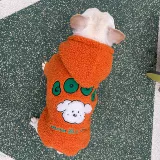 Осенняя и зимняя собака с капюшоном, борьба с одеждой, сгущенной бархатной бархатной бархатной болотой