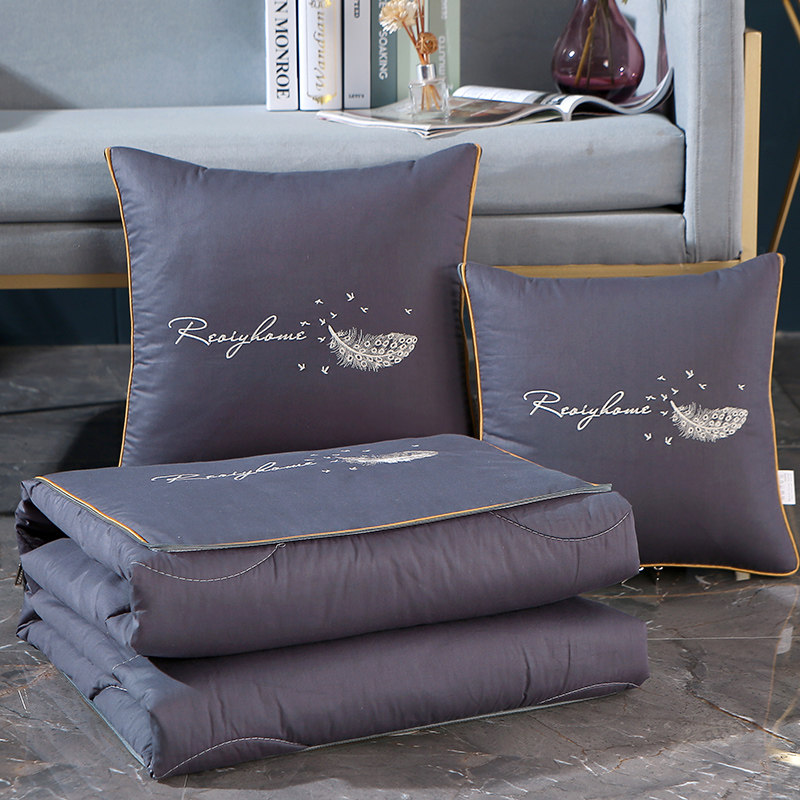 全棉抱枕被子高档两用二一汽车靠垫办公室午休加厚绒空调被毯子,居家布艺,抱枕被,淘宝优惠券,粉丝福利购,淘宝优惠卷