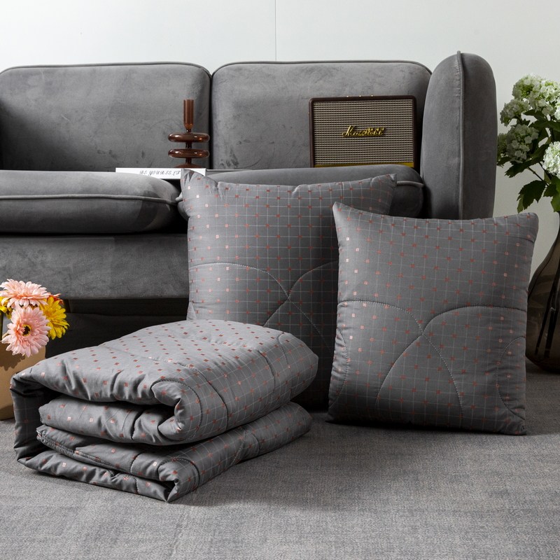 薇尔菲娜纯棉两用抱枕被汽车靠垫