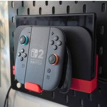 Switch2底座收纳/手柄支架适用宜家SKADIS洞洞板配件可改方孔圆孔