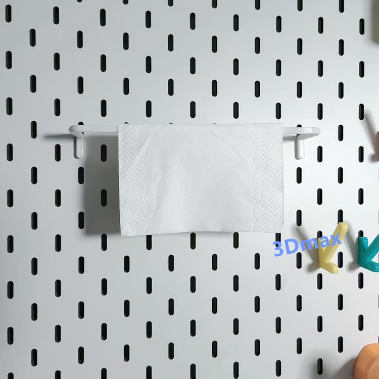 毛巾/抹布/手帕收纳架适用宜家SKADIS洞洞板配件可改金属方孔圆孔