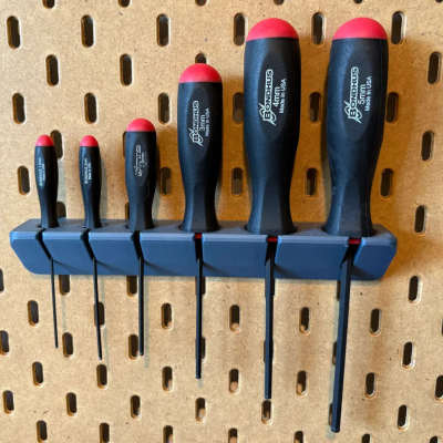 适用宜家SKADIS洞洞板配件螺丝刀六角扳手工具架可改金属方孔圆孔