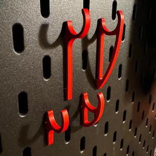 适用宜家SKADIS斯考迪斯 金属方孔圆孔洞洞板配件 挂钩组合