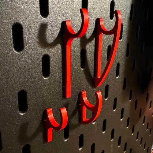 适用宜家SKADIS斯考迪斯 金属方孔圆孔洞洞板配件 挂钩组合