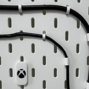 3D打印适用宜家SKADIS斯考迪斯洞洞板配件电源线数据线理线器收纳