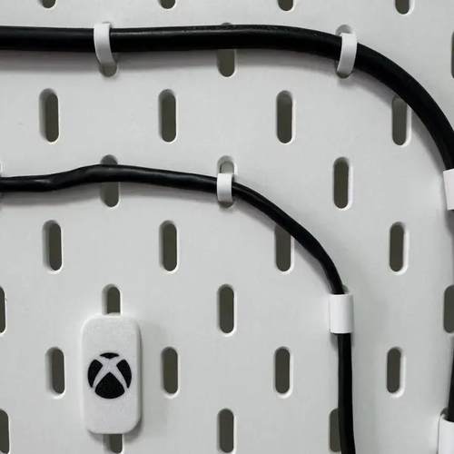 3D打印适用宜家SKADIS斯考迪斯洞洞板配件电源线数据线理线器收纳