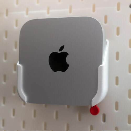 3D适用宜家SKADIS斯考迪斯 金属圆孔洞洞板配件Mac mini m4 支架