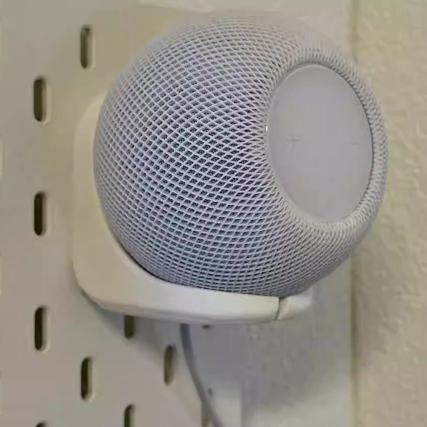 适用宜家SKADIS洞洞板配件HomePod Mini 支架 可改金属方孔圆孔