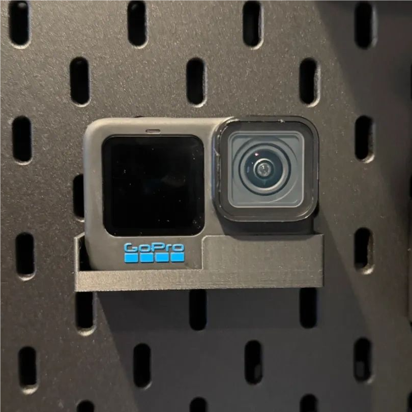 GoPro Hero13/12/11 收纳支架适用宜家SKADIS洞洞板配件多色可选