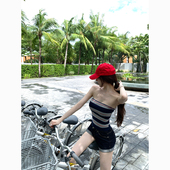 显瘦百搭短裤 韩雨嘉 女质感修身 中腰水洗翻边牛仔裤 水洗原牛色