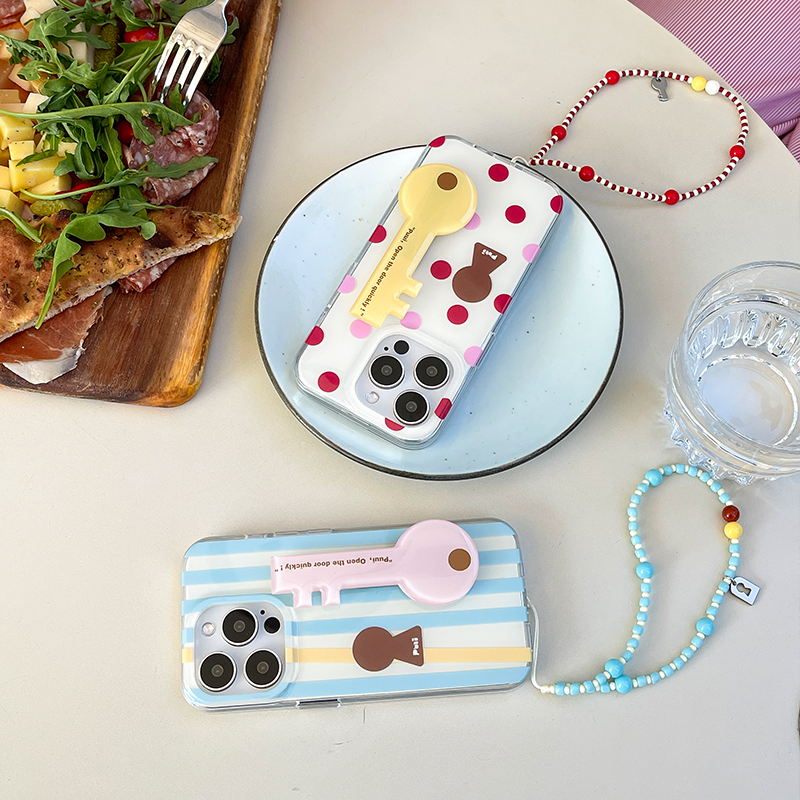 Puui原创适用苹果17pro透明手机壳iphone16promax手机壳15promax带链条苹果16pro/15pro简约17promax手机壳