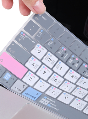 适用苹果MacBookair15键盘膜pro13键盘贴air13.3寸笔记本电脑13.6保护膜M1防尘罩M2pro14快捷键pro16超薄功能