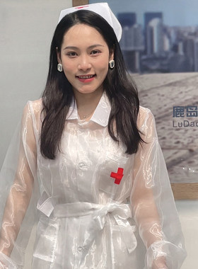 2022新款护士装透明透视可定制