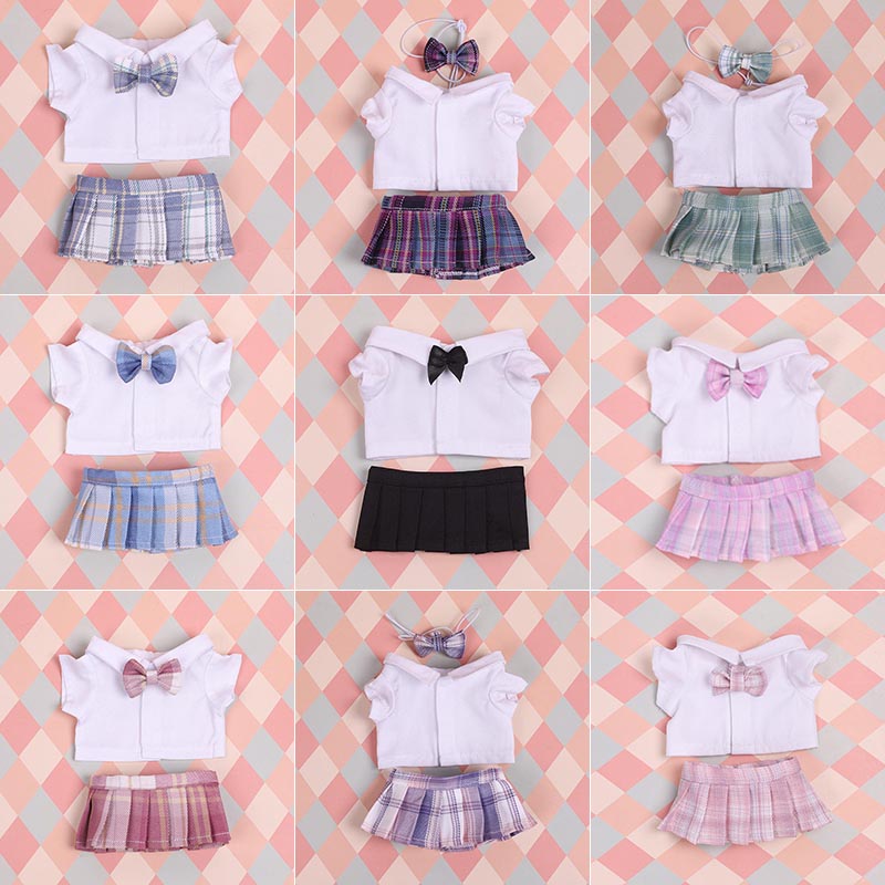 20cm娃衣JK裙子JK制服公仔娃衣
