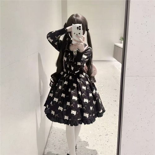秋日虎虎晚安了喵刺绣OP现货
