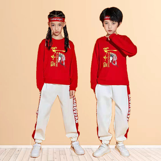 出租儿童啦啦队演出服小学生运动会长袖套装国潮街舞团体表演服装,童装/婴儿装/亲子装,儿童演出服,淘宝优惠券,粉丝福利购,淘宝优惠卷