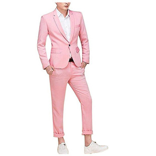 出租西服套装男士韩版休闲西装外套职业修身正装伴郎新郎结婚礼服