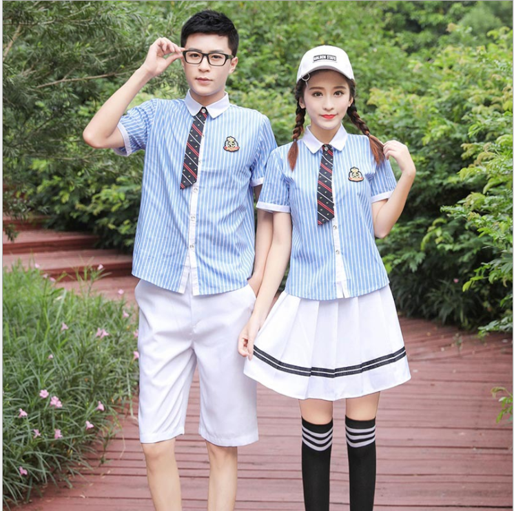 出租学院风英伦校服套装夏季高中初中学生班服男女毕业拍照jk制服