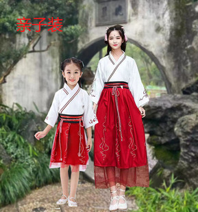 出租新款改良儒裙汉元素汉服女红古装汉服女束腰超仙广袖礼服