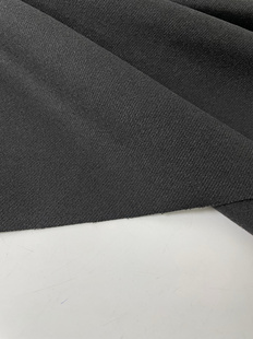 柔软垂坠弹性冬裙裤 子diy面料 优质定制黑色斜纹磨毛布头 G902冬季