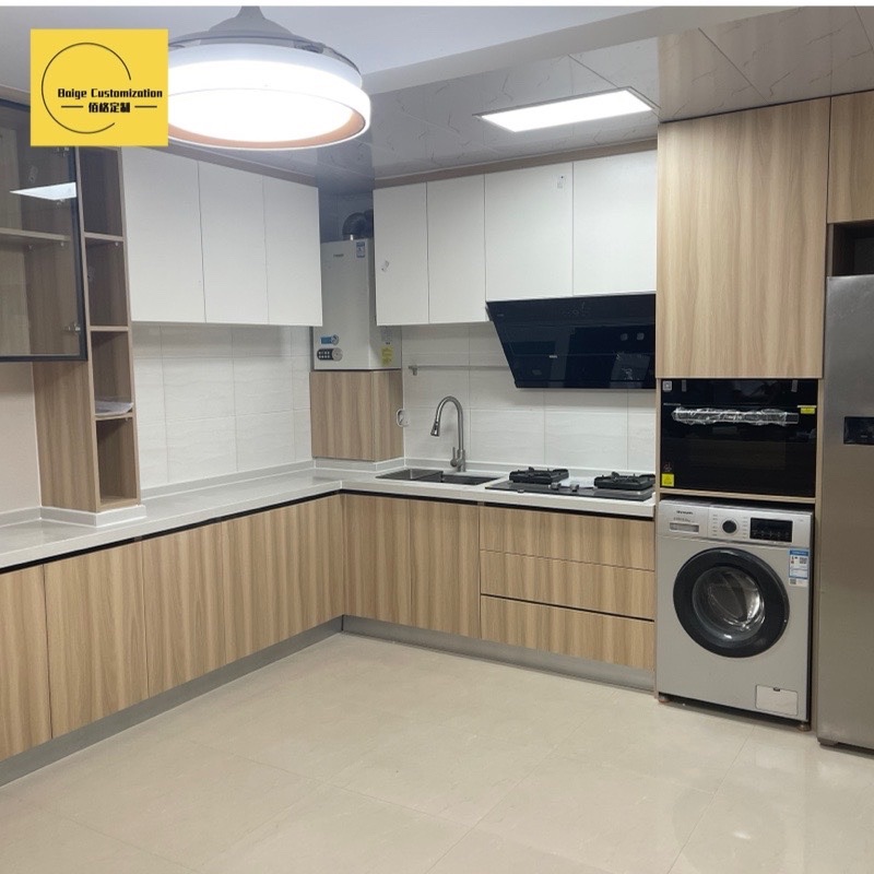 全屋定制石英石台面厨房整体橱柜